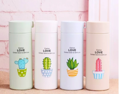 Cactus love glass bottle