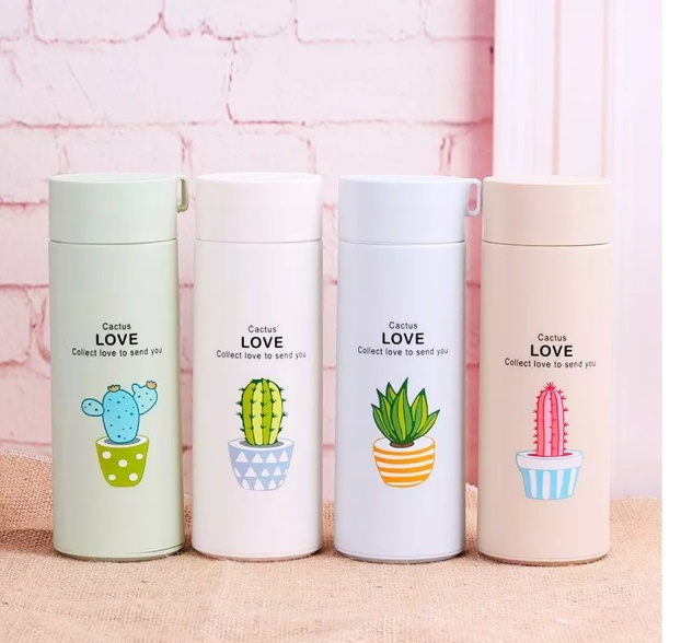 Cactus love glass bottle