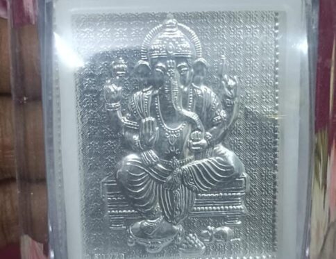 999 Mini silver ganesh frame
